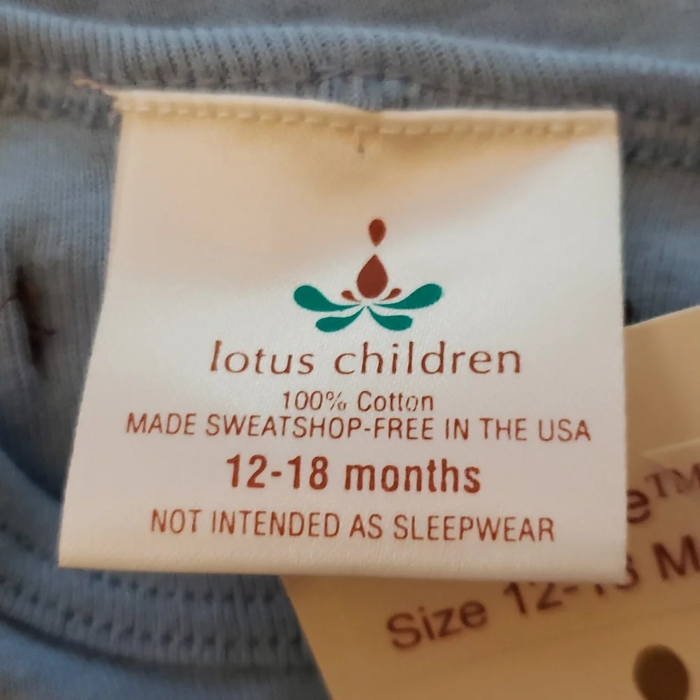 NWT Lotus Children Fish Pose Onesie
